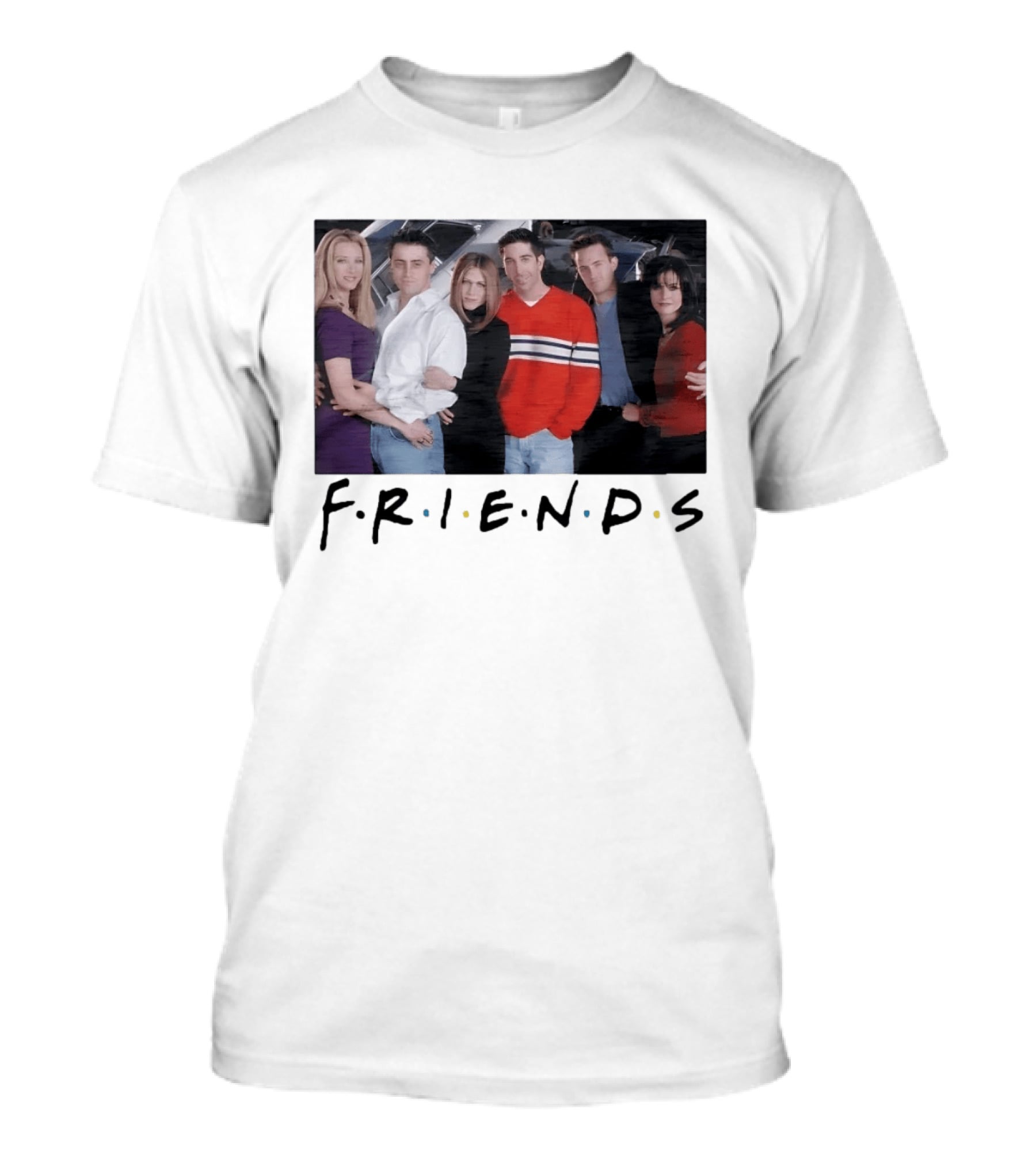 Friends Cast Group 90s Sitcom Rachel Green T-Shirt