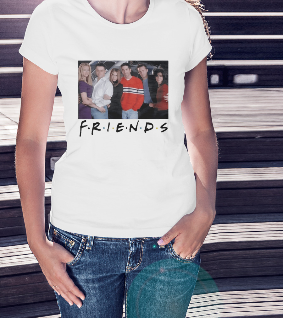 Friends Cast Group 90s Sitcom Rachel Green T-Shirt
