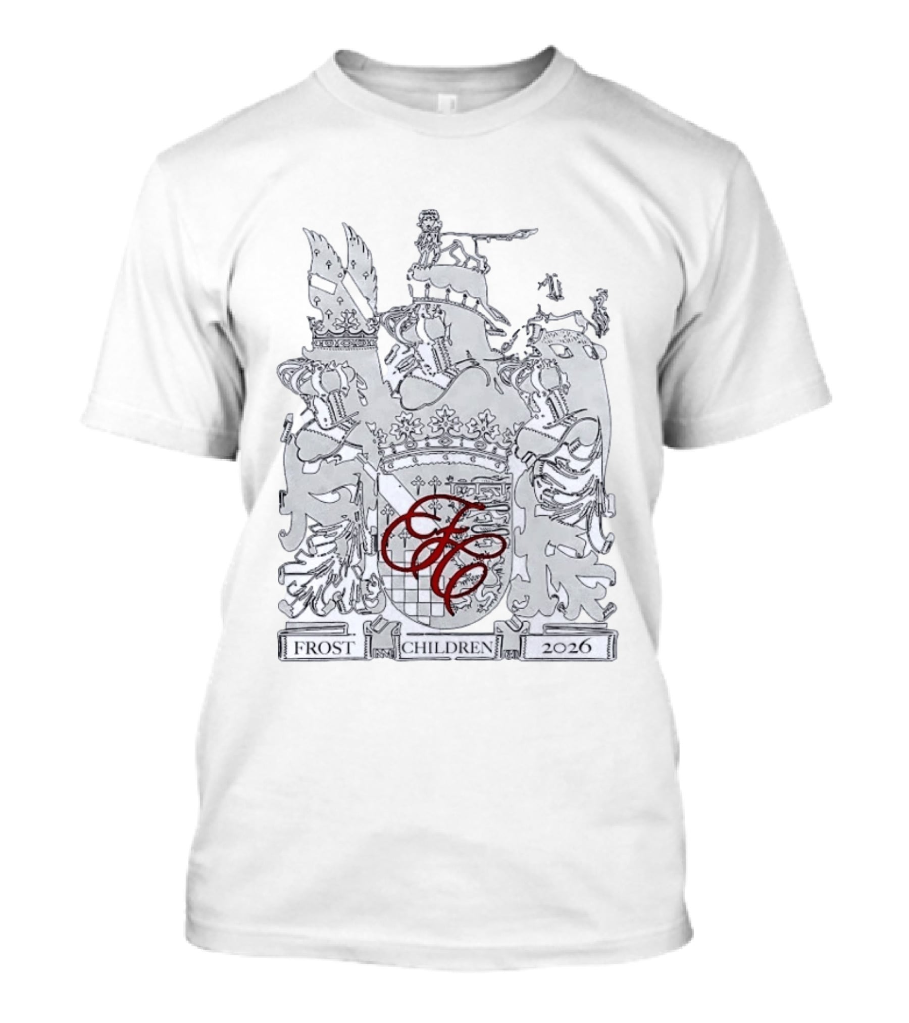 Frost Children 2026 Heraldic Crest Electronic Music T-Shirt