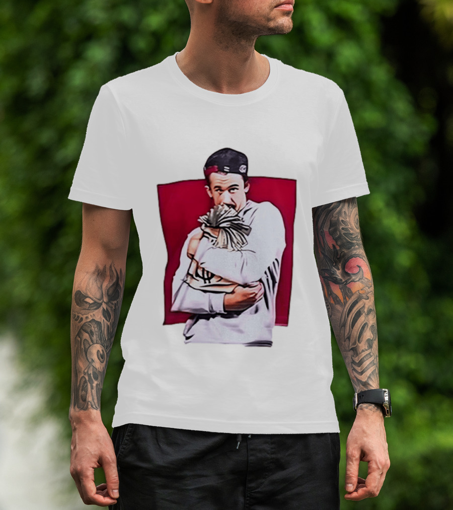 Ja Morant Holding Money Bag NBA Memphis Grizzlies T-Shirt
