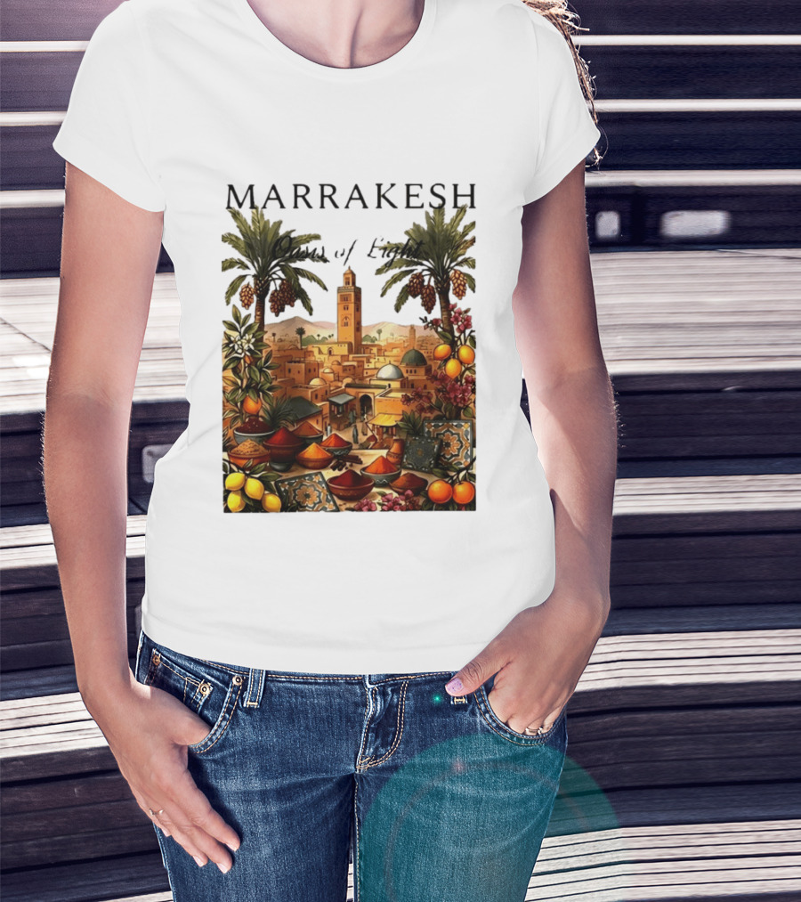 Marrakesh Oasis Of Light Noise Spices And Good Vibes T-Shirt