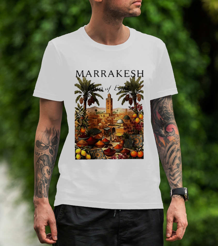 Marrakesh Oasis Of Light Noise Spices And Good Vibes T-Shirt
