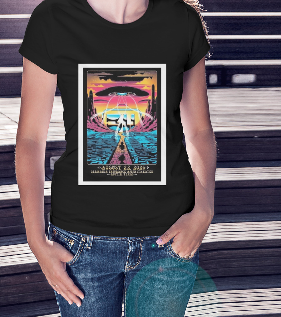 311 Band Live At Germania Insurance Amphitheater Austin Texas August 22 2026 Event T-Shirt