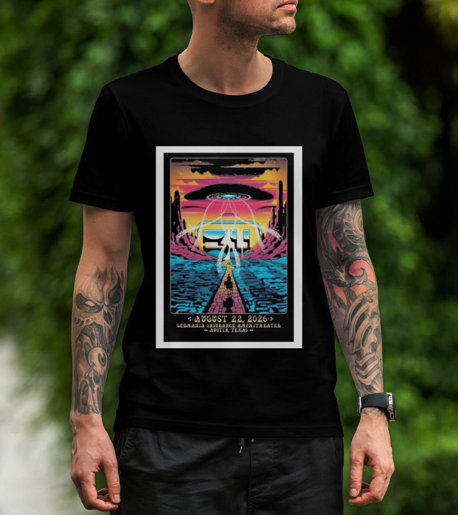 311 Band Live At Germania Insurance Amphitheater Austin Texas August 22 2026 Event T-Shirt