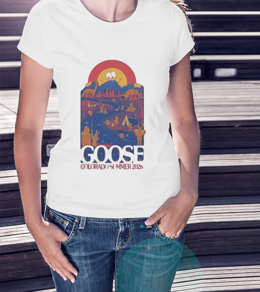 Goose Colorado Summer 2026 Illustrated Camping Adventure T-Shirt