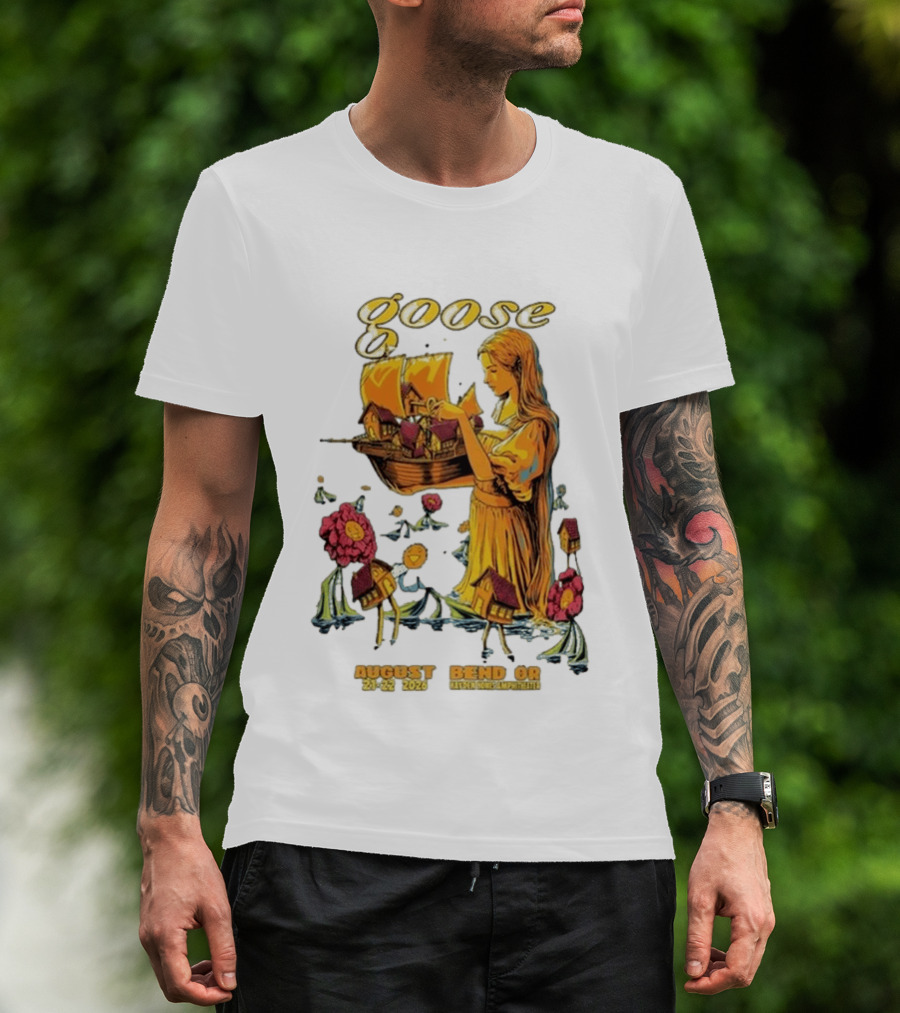 Goose Bend OR August 21 22 2026 Tour Goose Interdimensional Pizza Event T-Shirt