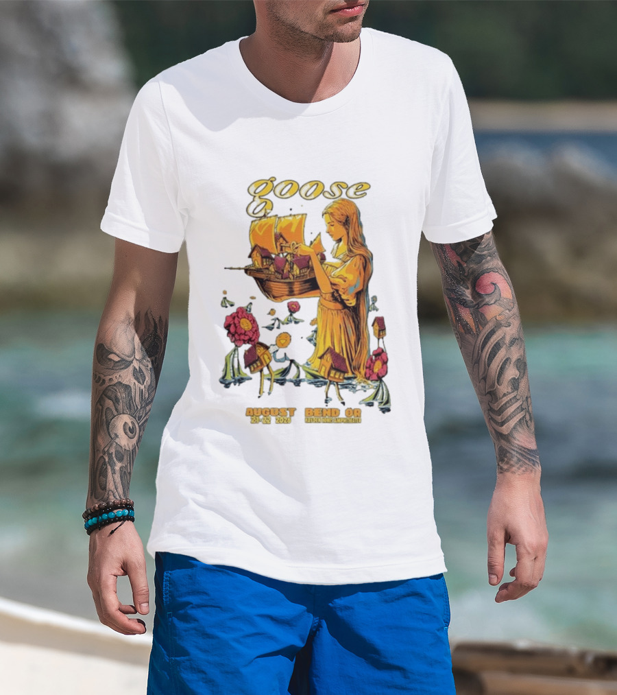 Goose Bend OR August 21 22 2026 Tour Goose Interdimensional Pizza Event T-Shirt