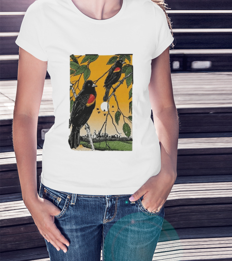 Gregory Alan Isakov Philadelphia August 21 2026 Red Winged Blackbirds City Skyline T-Shirt