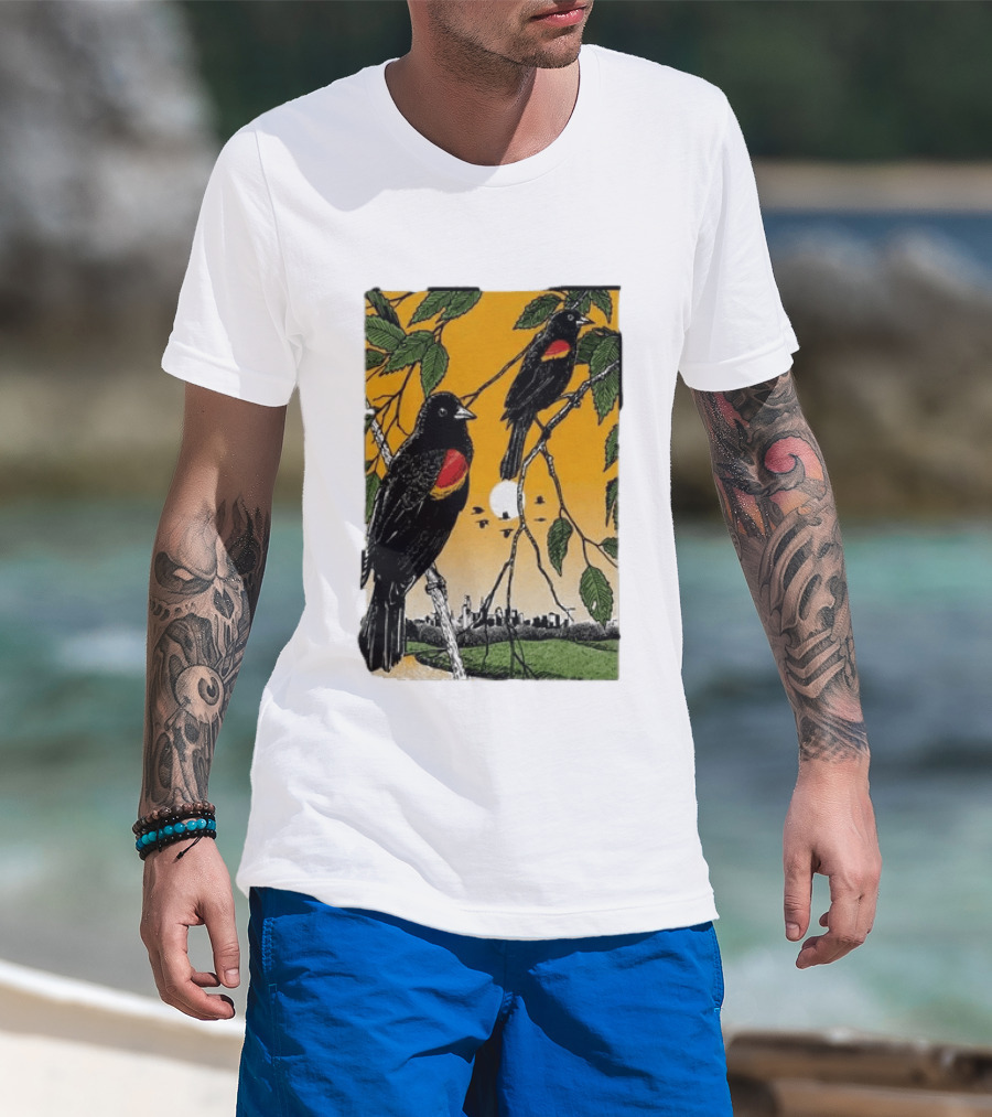 Gregory Alan Isakov Philadelphia August 21 2026 Red Winged Blackbirds City Skyline T-Shirt