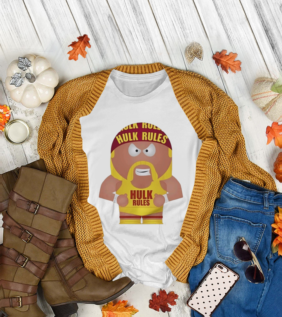 Hulk Hogan South Park Style Hulk Rules Wrestling T-Shirt