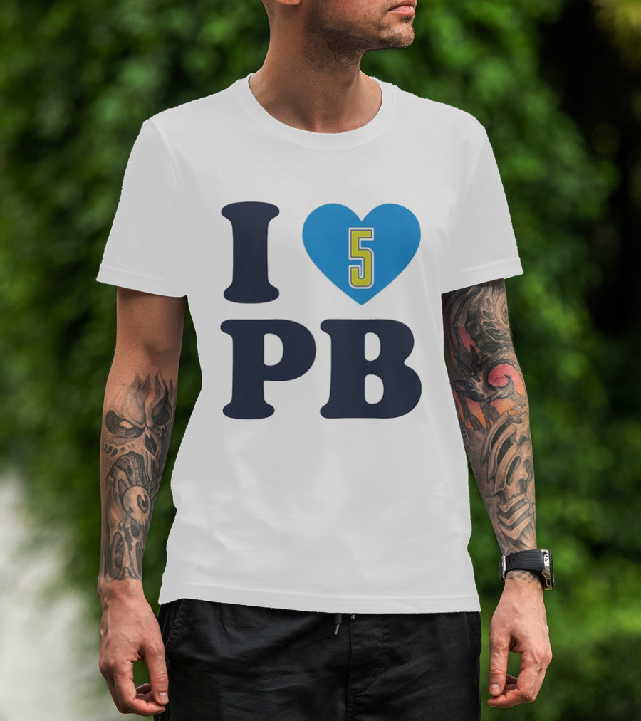 I Love Heart 5 PB Sports T-Shirt