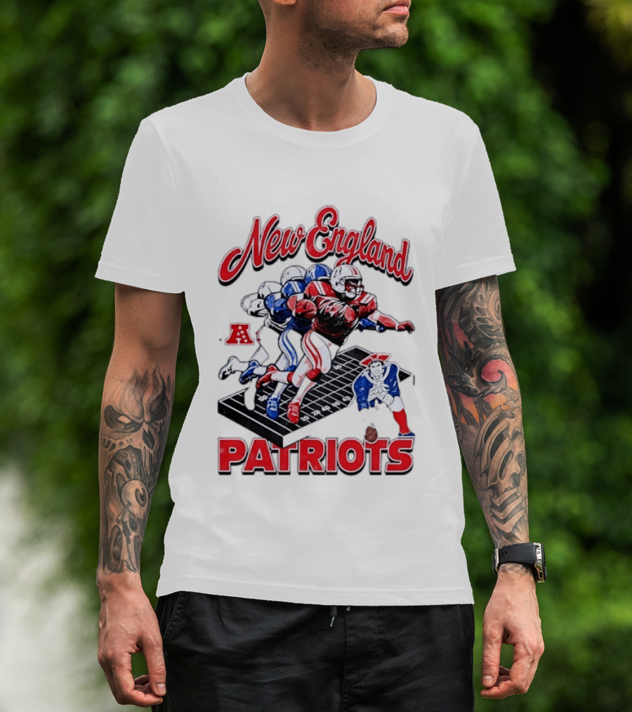 New England Patriots Football Player Action AFC T-Shirt