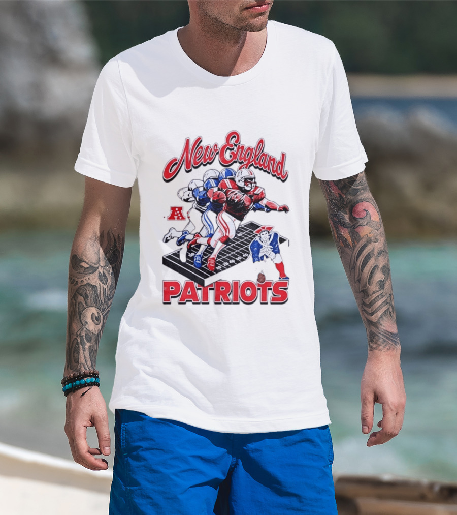 New England Patriots Football Player Action AFC T-Shirt