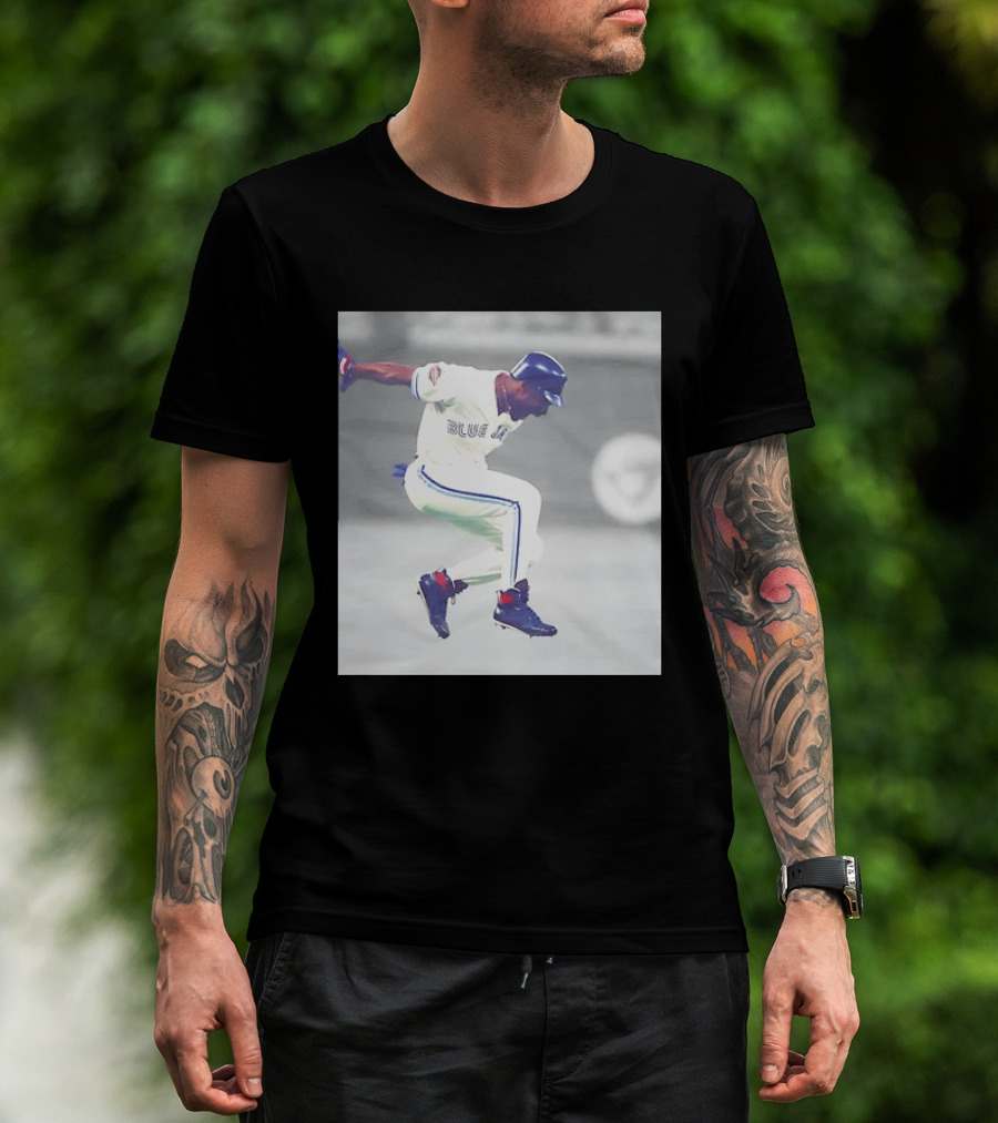 Joe Carter Toronto Blue Jays Baseball Jump Celebration T-Shirt