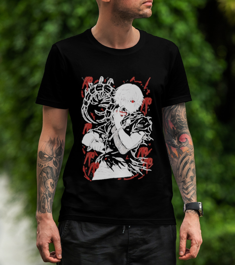 Tokyo Ghoul Kaneki Ken Red Kagune Anime Streetwear T-Shirt