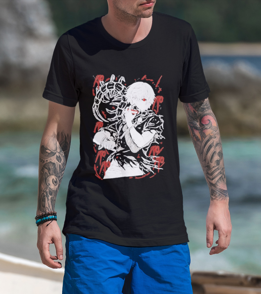 Tokyo Ghoul Kaneki Ken Red Kagune Anime Streetwear T-Shirt