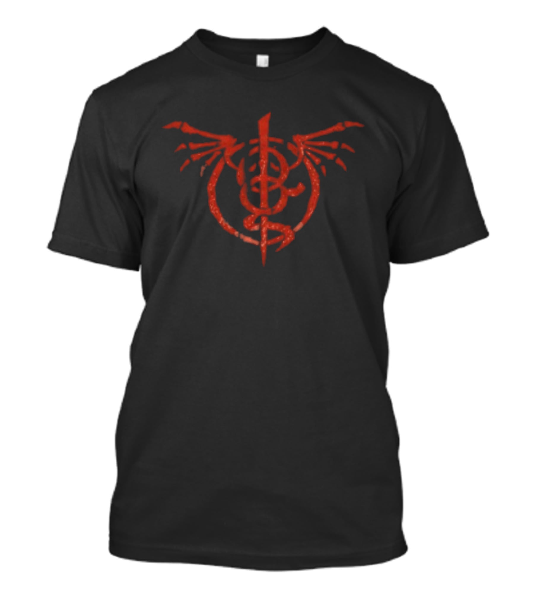 Crimson Phoenix Pullover Winged Symbol Lamb Of God Store T-Shirt