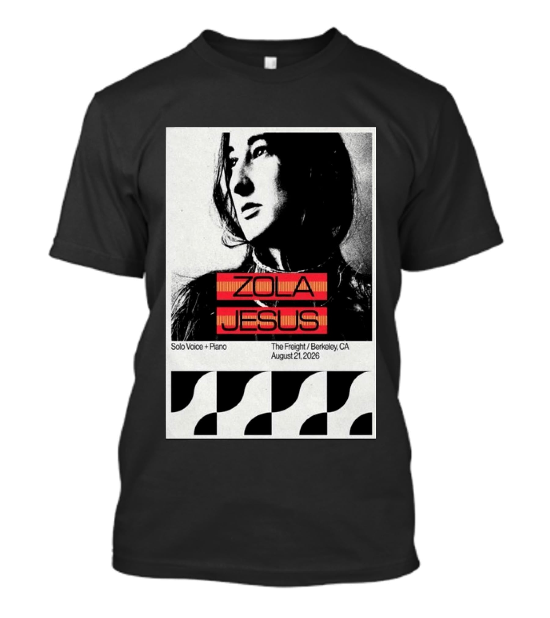 Zola Jesus Solo Voice Piano The Freight Berkeley CA August 21 2026 T-Shirt