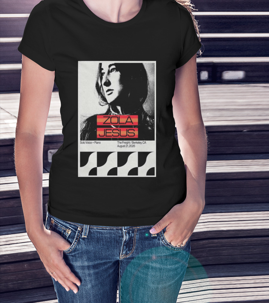 Zola Jesus Solo Voice Piano The Freight Berkeley CA August 21 2026 T-Shirt