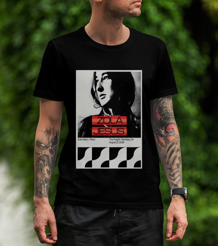 Zola Jesus Solo Voice Piano The Freight Berkeley CA August 21 2026 T-Shirt