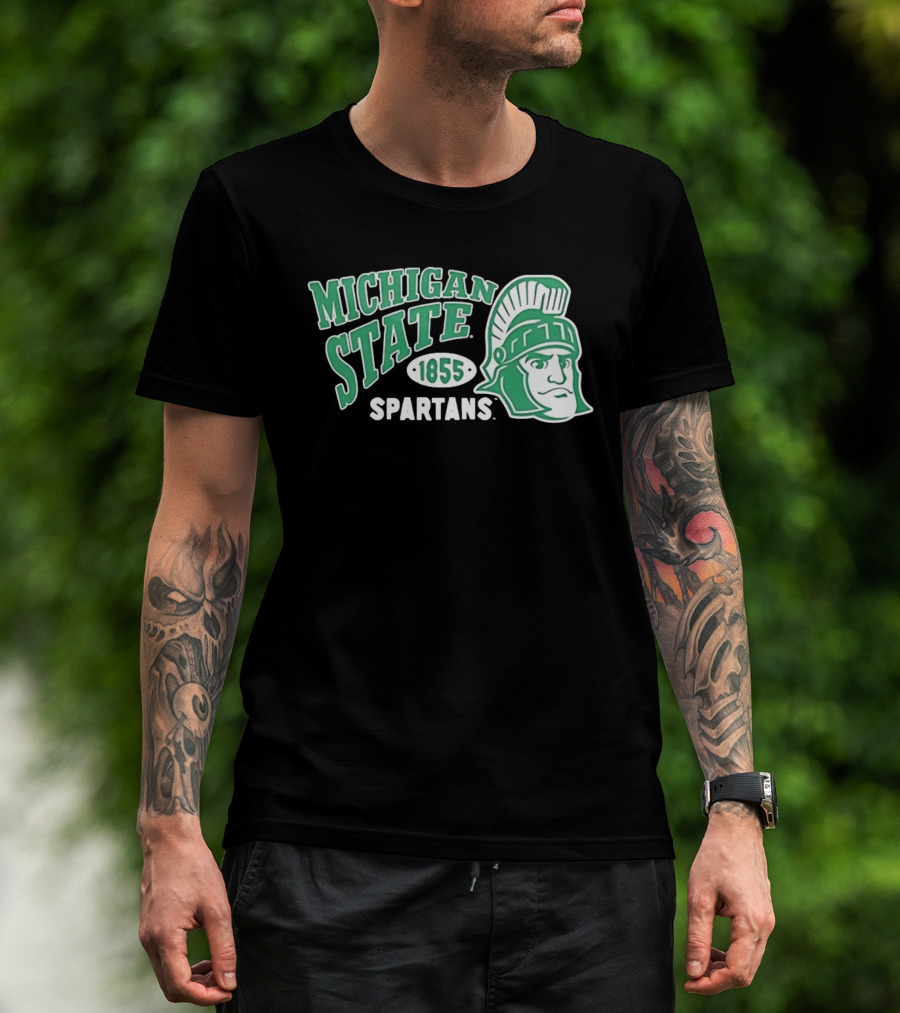 Michigan State Spartans 1855 NCAA College Sports MSU T-Shirt