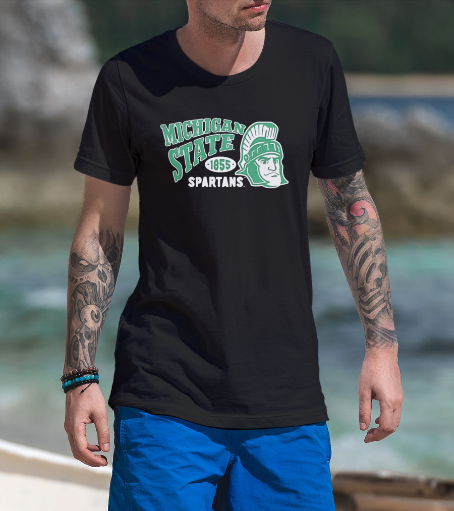 Michigan State Spartans 1855 NCAA College Sports MSU T-Shirt