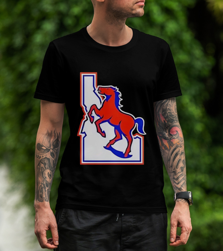 Boise State Broncos Idaho State Horse T-Shirt