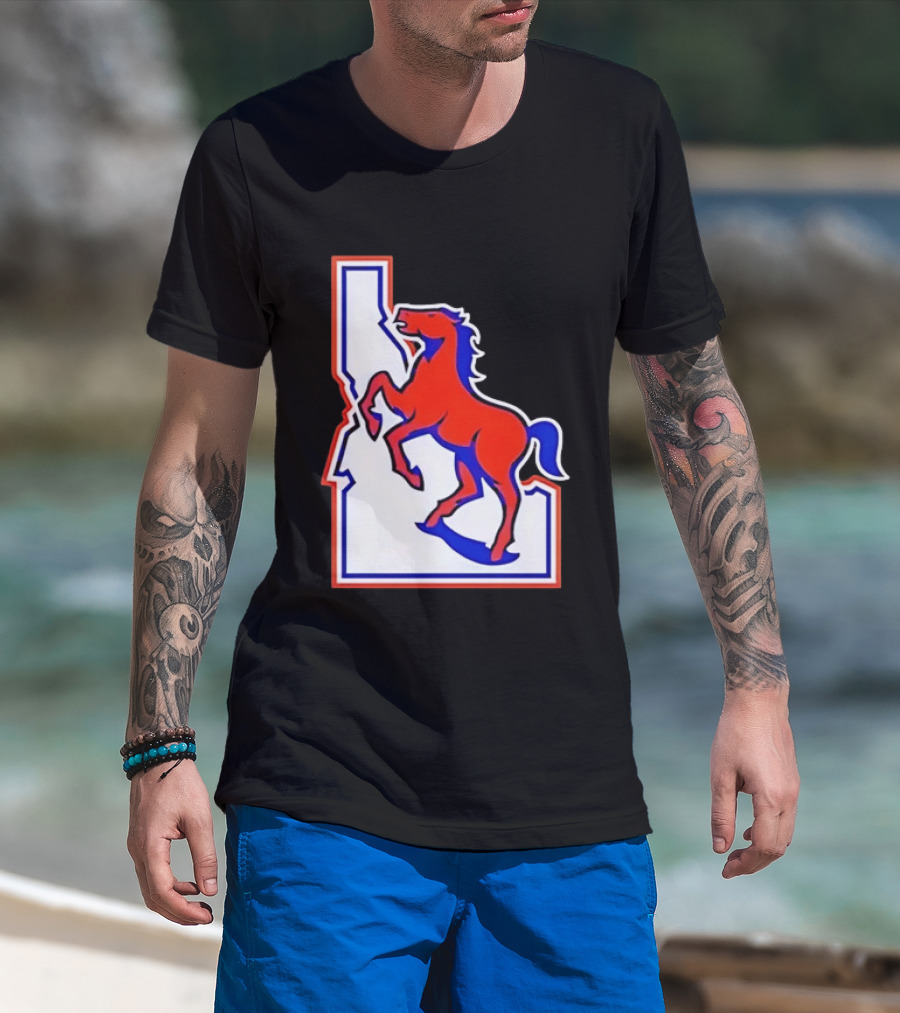 Boise State Broncos Idaho State Horse T-Shirt