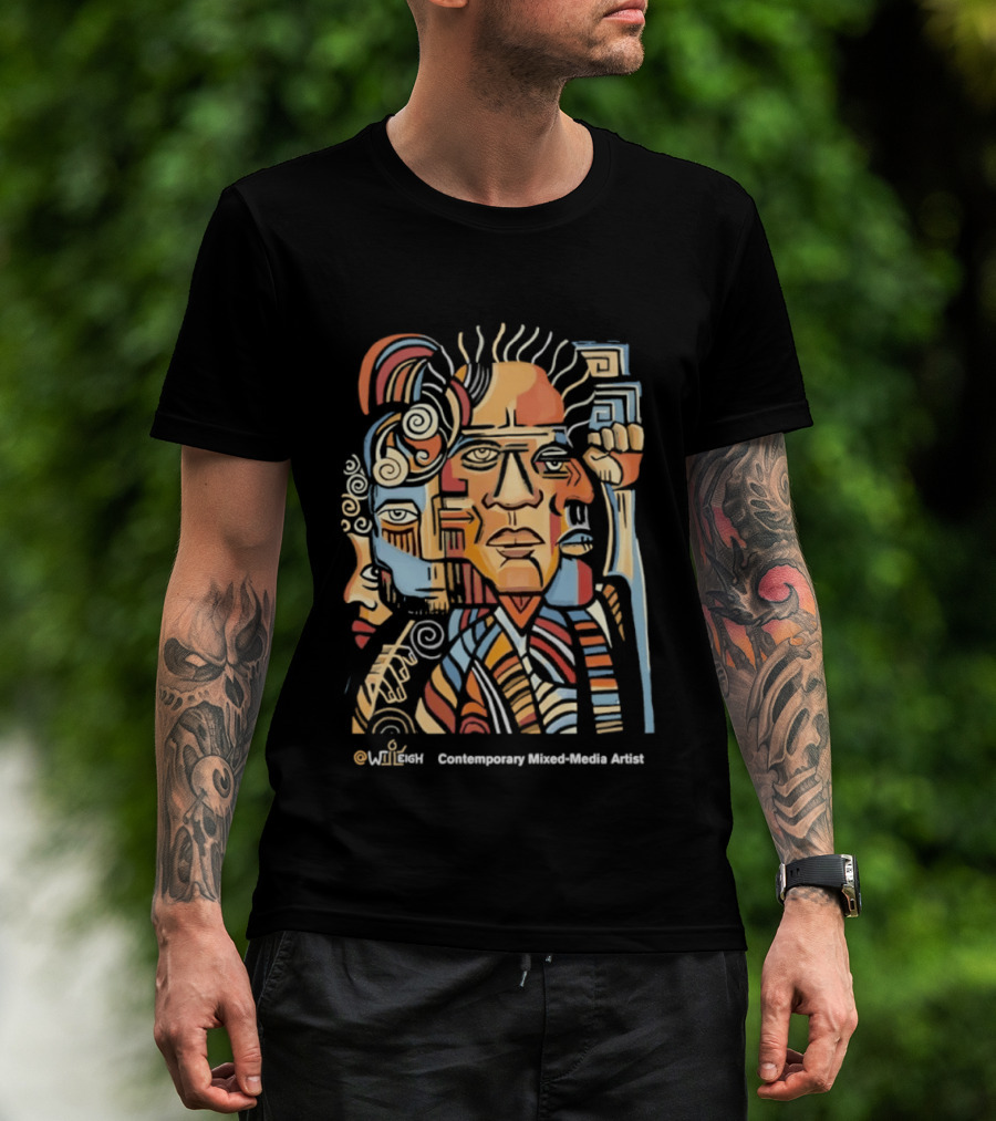 Wiieigh Contemporary Mixed Media Artist T-Shirt