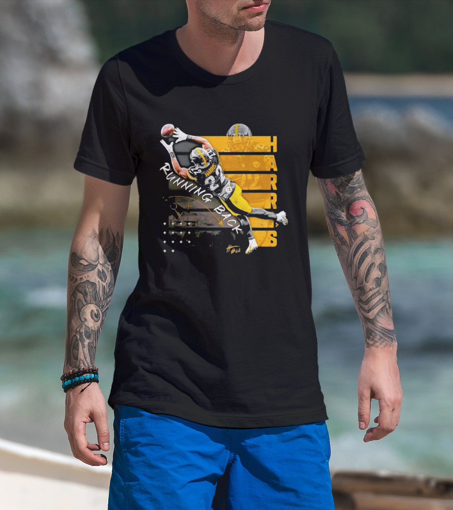 Najee Harris 22 Pittsburgh Running Back Steelers Football T-Shirt