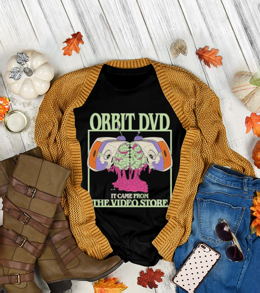 Orbit DVD It Came From The Video Store Halloween 2026 T-Shirt