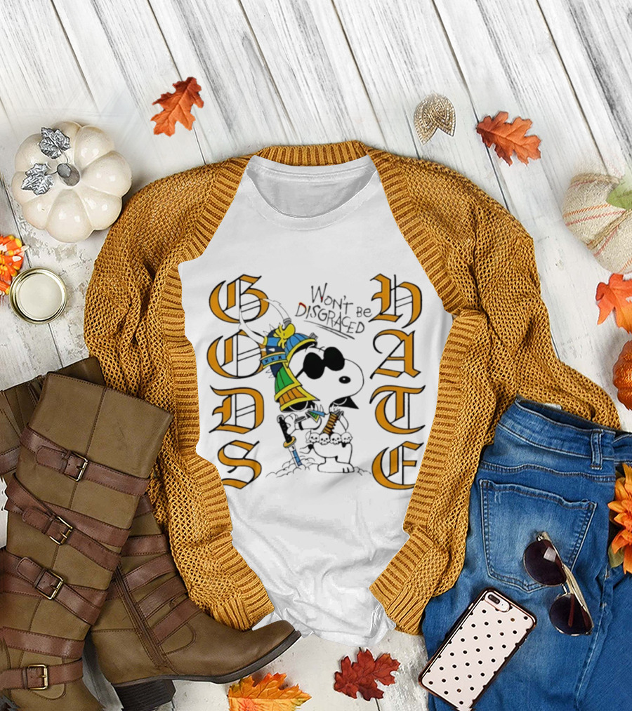 Gods Hate Snoopy Samurai Won't Be Disgraced T-Shirt