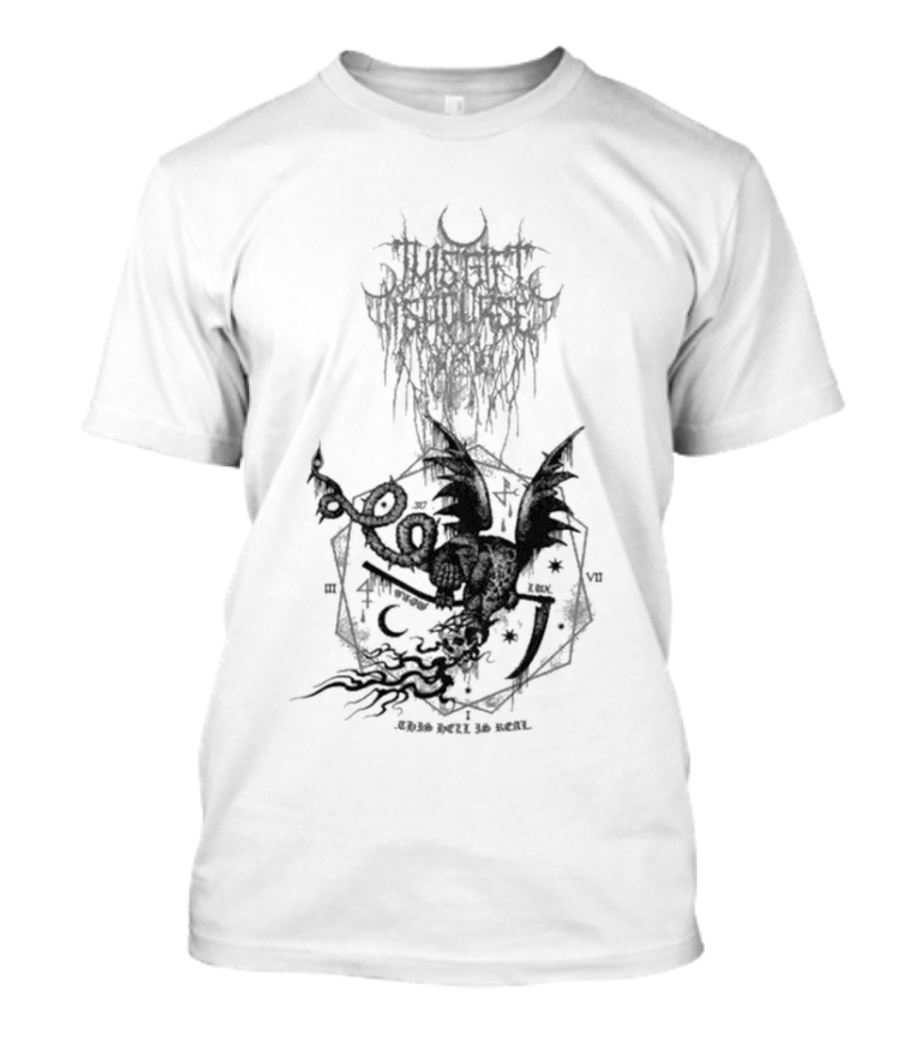 Tnor This Gift Is A Curse Black Metal White Death T-Shirt