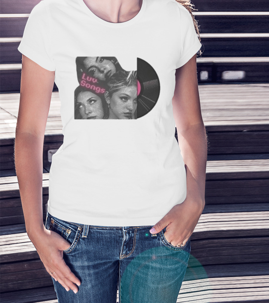 Triple Charm Vinyl Record Luv Songs T-Shirt