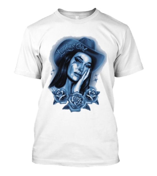 Kacey Musgraves Middle Of Nowhere Tour 2026 Loneliest Girl Airbrush Roses Blue Hat T-Shirt