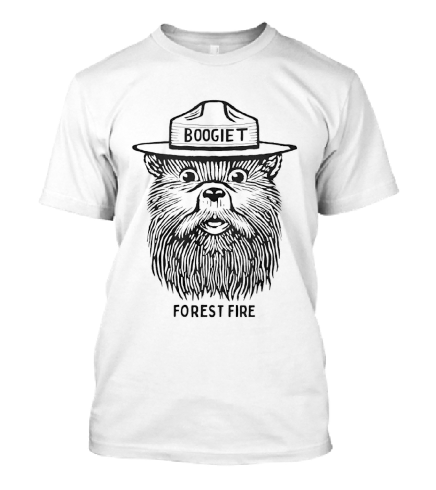 Boogie Forest Fire EDM Dubstep Music Artist Bear T-Shirt