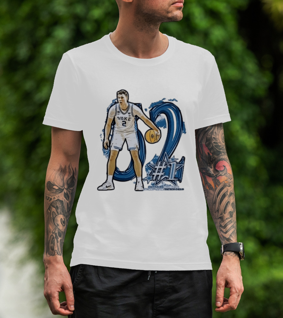 Duke Basketball Cooper Flagg Draft Number One Dallas Mavericks T-Shirt