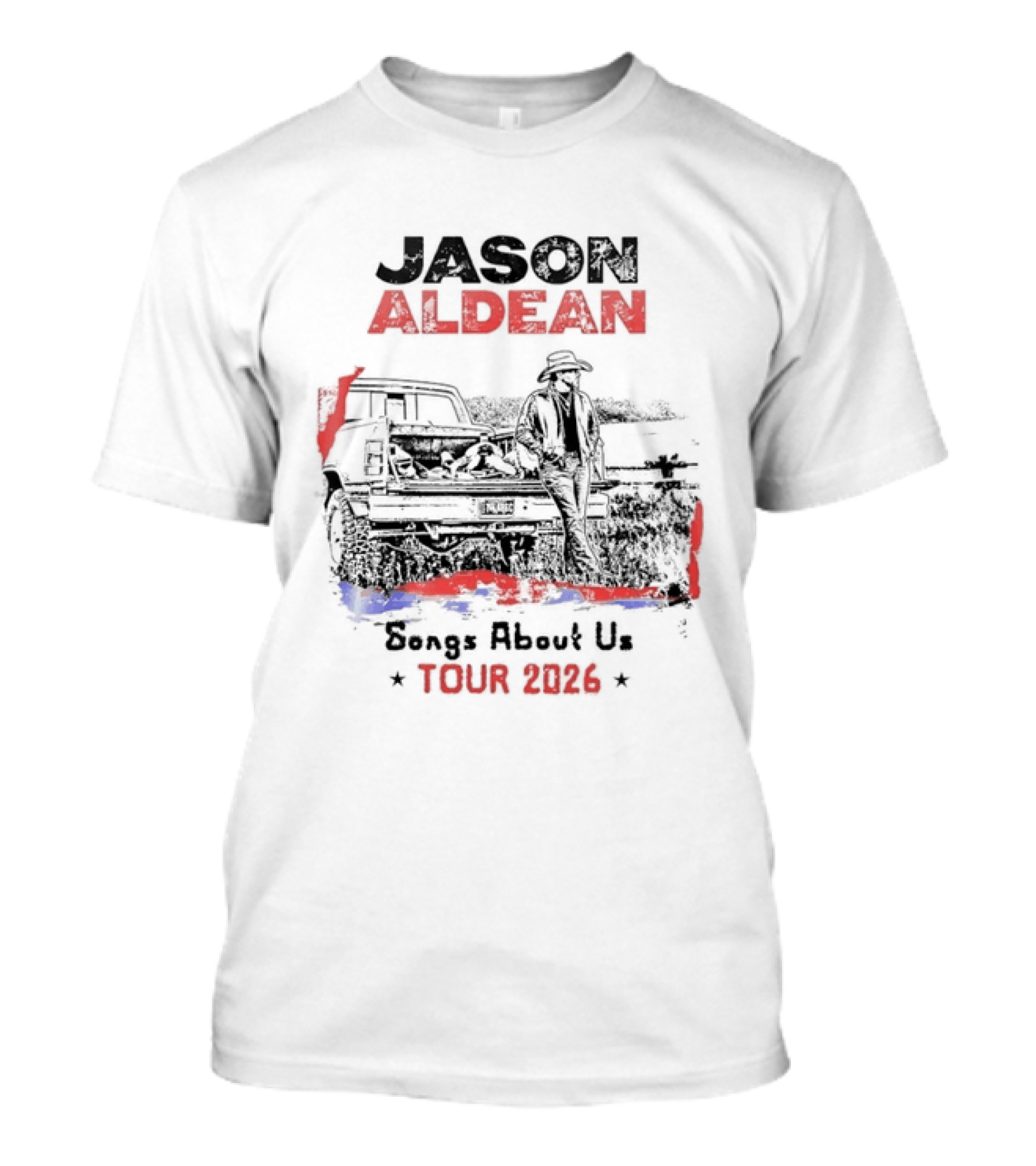 Jason Aldean Songs About Us Tour 2026 Country Music Scenic T-Shirt