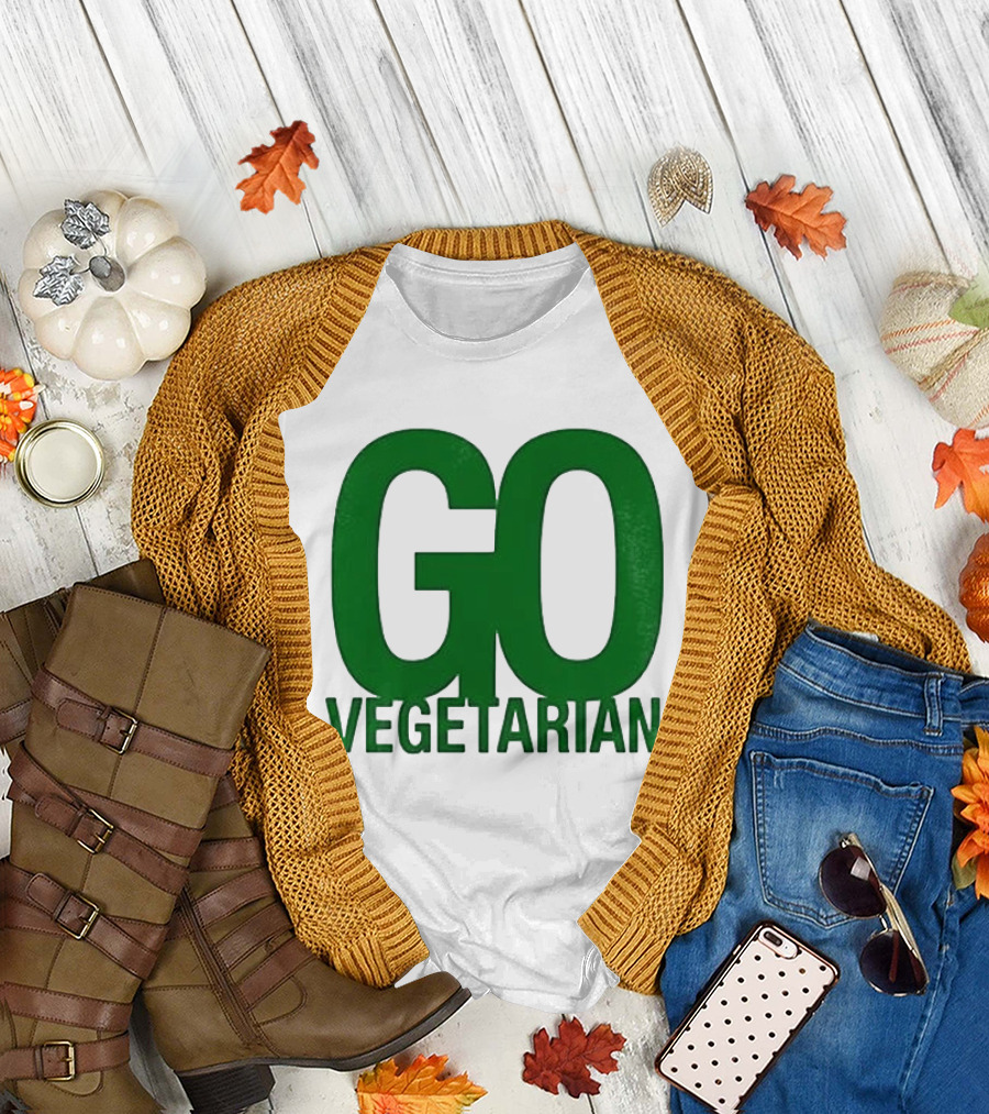 Justice Hamburgers Are Made Of What Go Vegetarian Cow T-Shirt