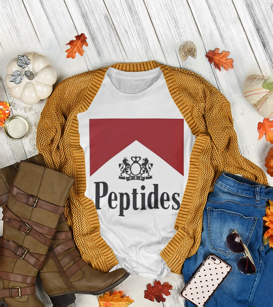 Peptides Regal Crest And Red Banner T-Shirt