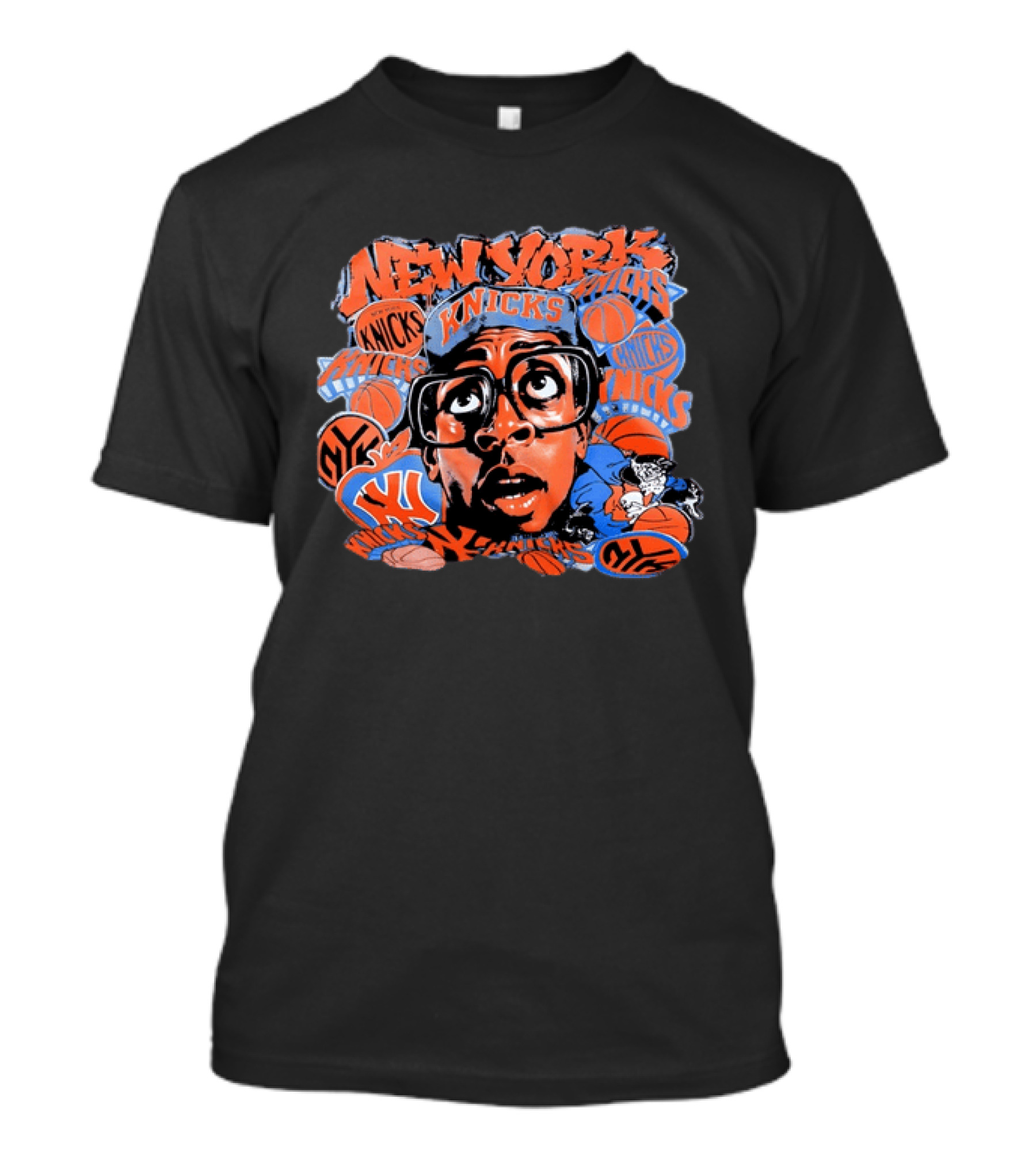Spike Lee New York Knicks NBA Basketball Retro Graffiti T-Shirt
