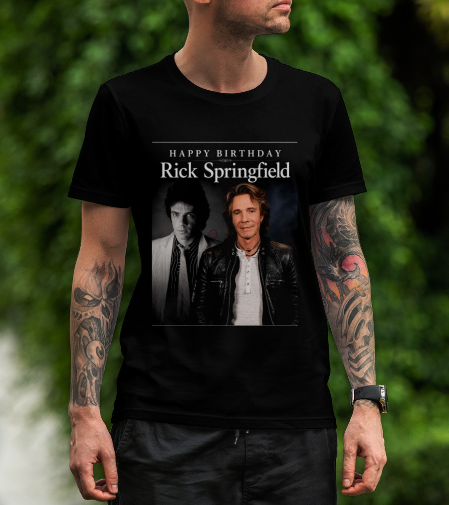 Happy Birthday Rick Springfield Retro And Modern T-Shirt