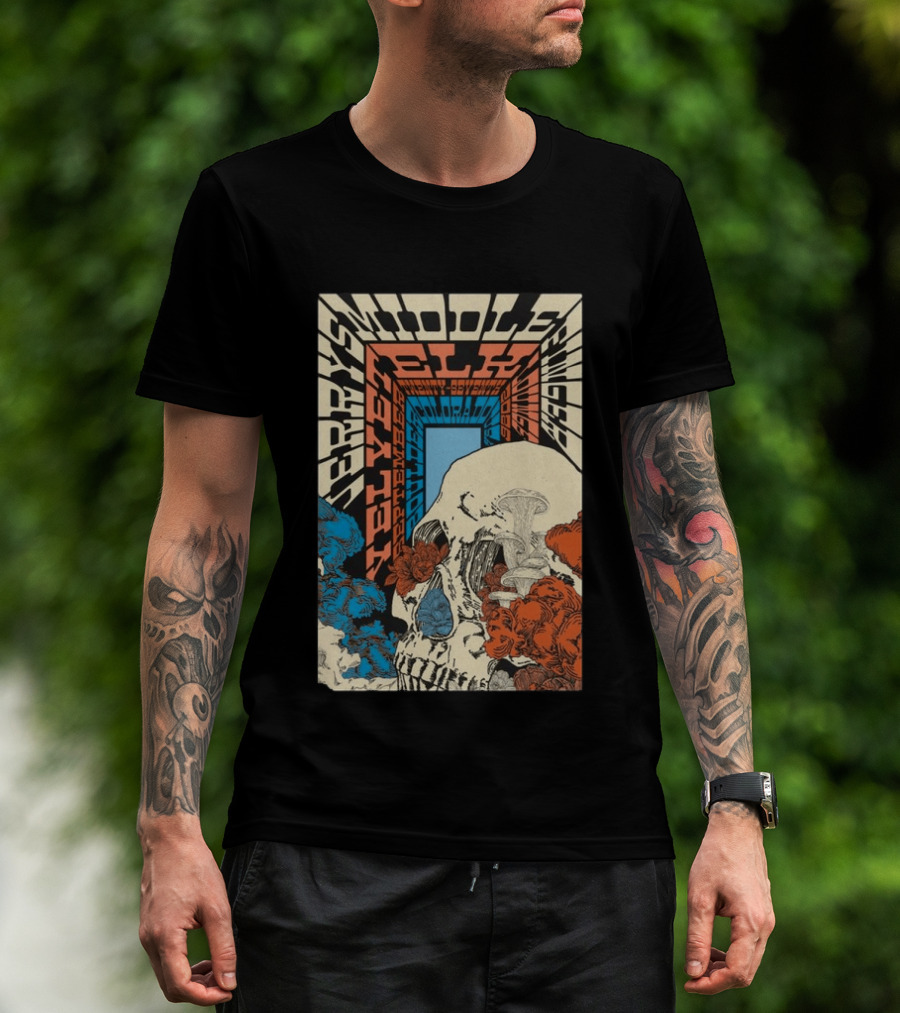 Jerry's Middle Finger Boulder Colorado September 27 2026 Skull T-Shirt