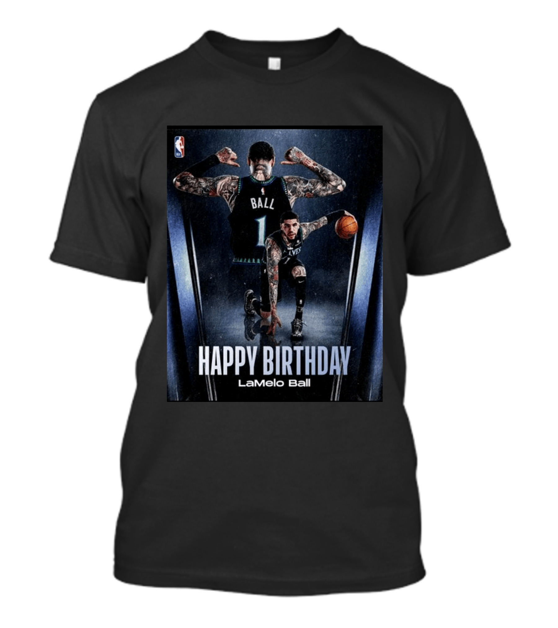 LaMelo Ball Happy Birthday Celebration With NBA Team Jersey T-Shirt