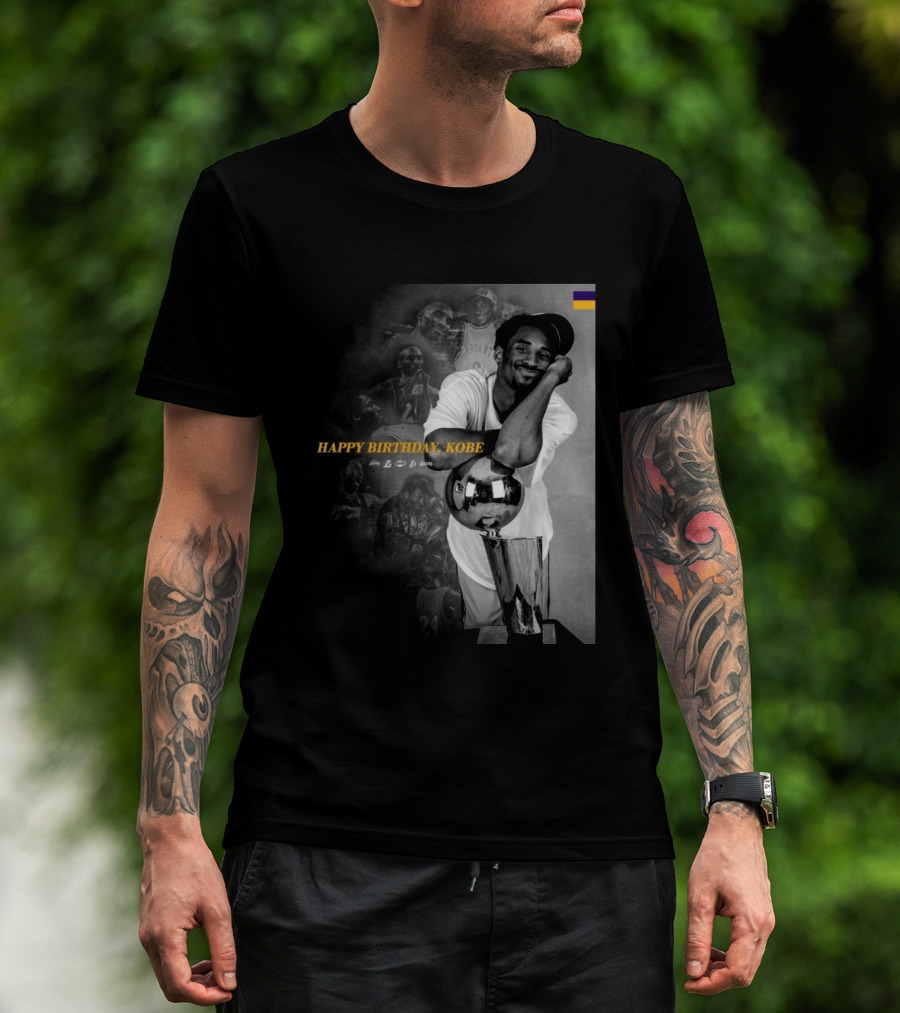 Legend Laker Happy Birthday Kobe Iconic Moments And Achievements T-Shirt