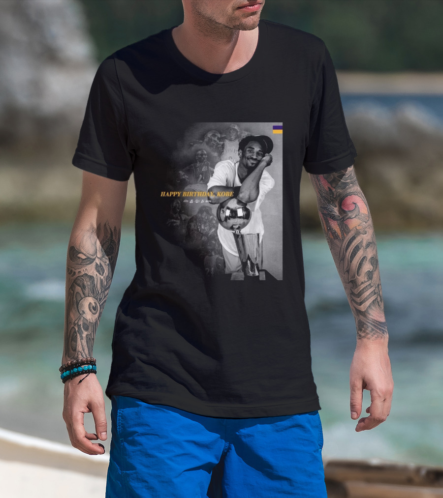 Legend Laker Happy Birthday Kobe Iconic Moments And Achievements T-Shirt