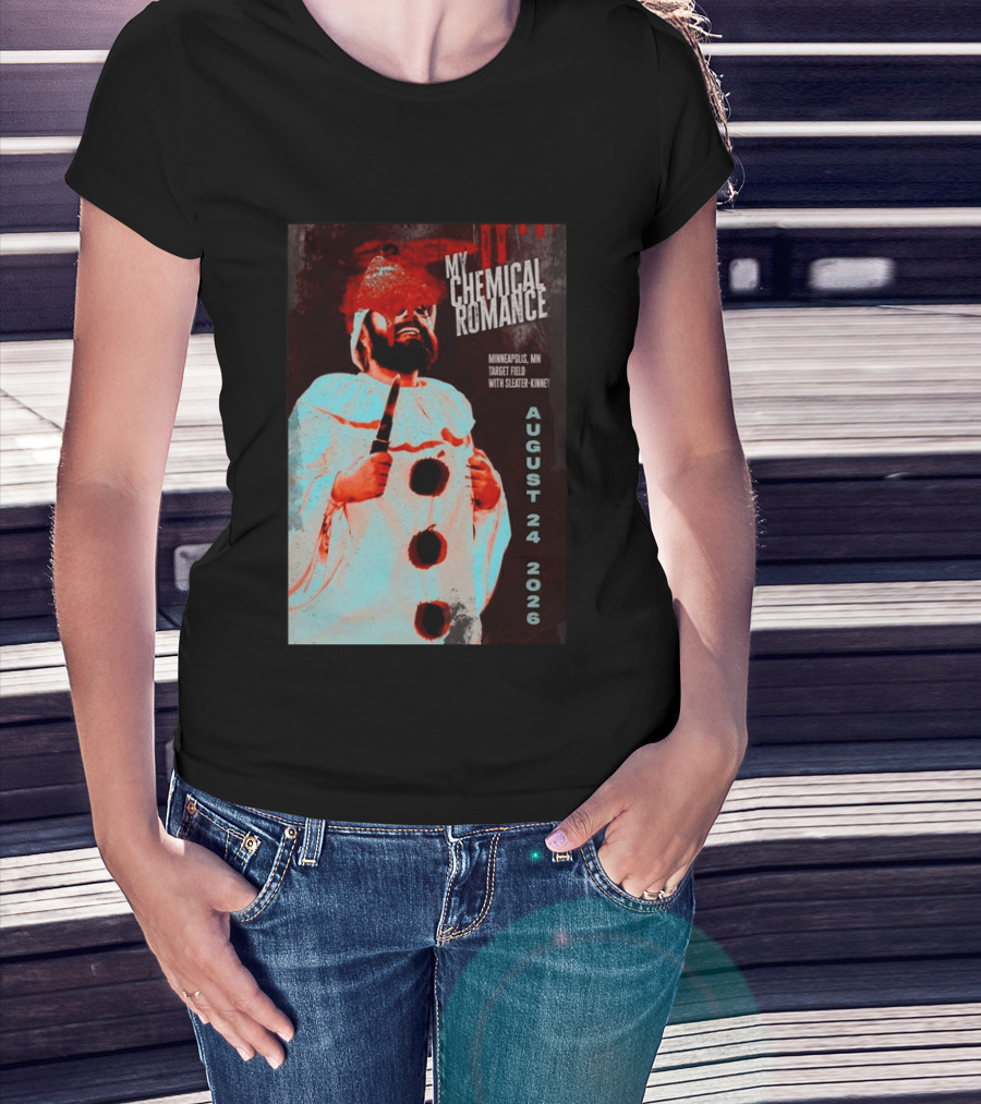 My Chemical Romance Minneapolis MN Target Field August 24 2026 With Sleater Kinney T-Shirt