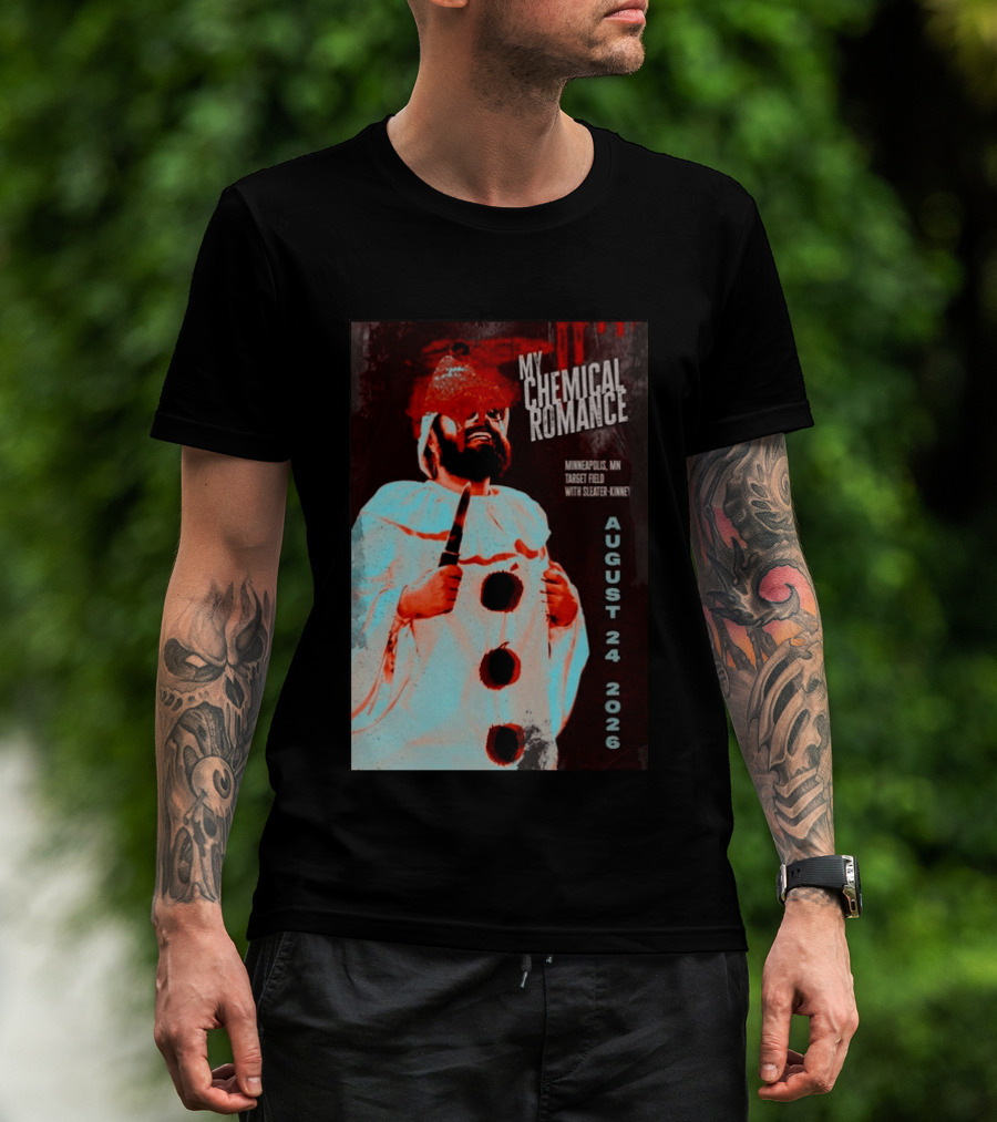 My Chemical Romance Minneapolis MN Target Field August 24 2026 With Sleater Kinney T-Shirt