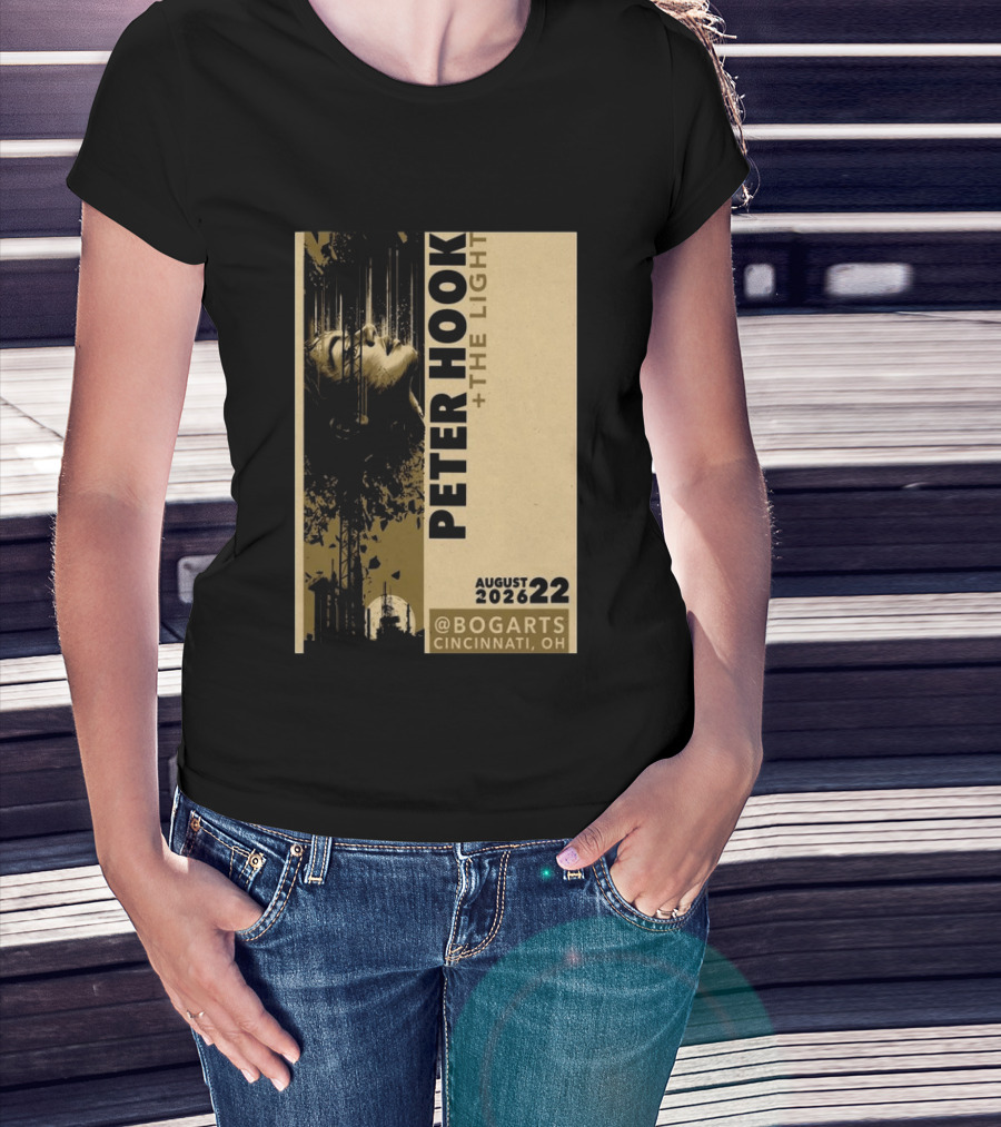 Peter Hook And The Light Live At Bogarts Cincinnati 2026 T-Shirt