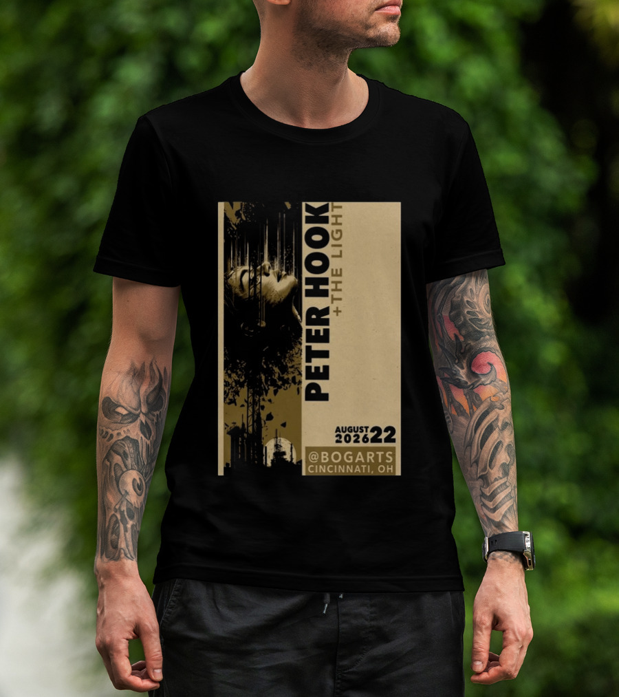 Peter Hook And The Light Live At Bogarts Cincinnati 2026 T-Shirt